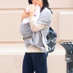Alec and Hilaria Baldwin taking special care of baby Carmen **USA ONLY**