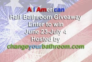 Win a Half Bathroom Giveaway!! This giveaway has a total value of $2,109.90