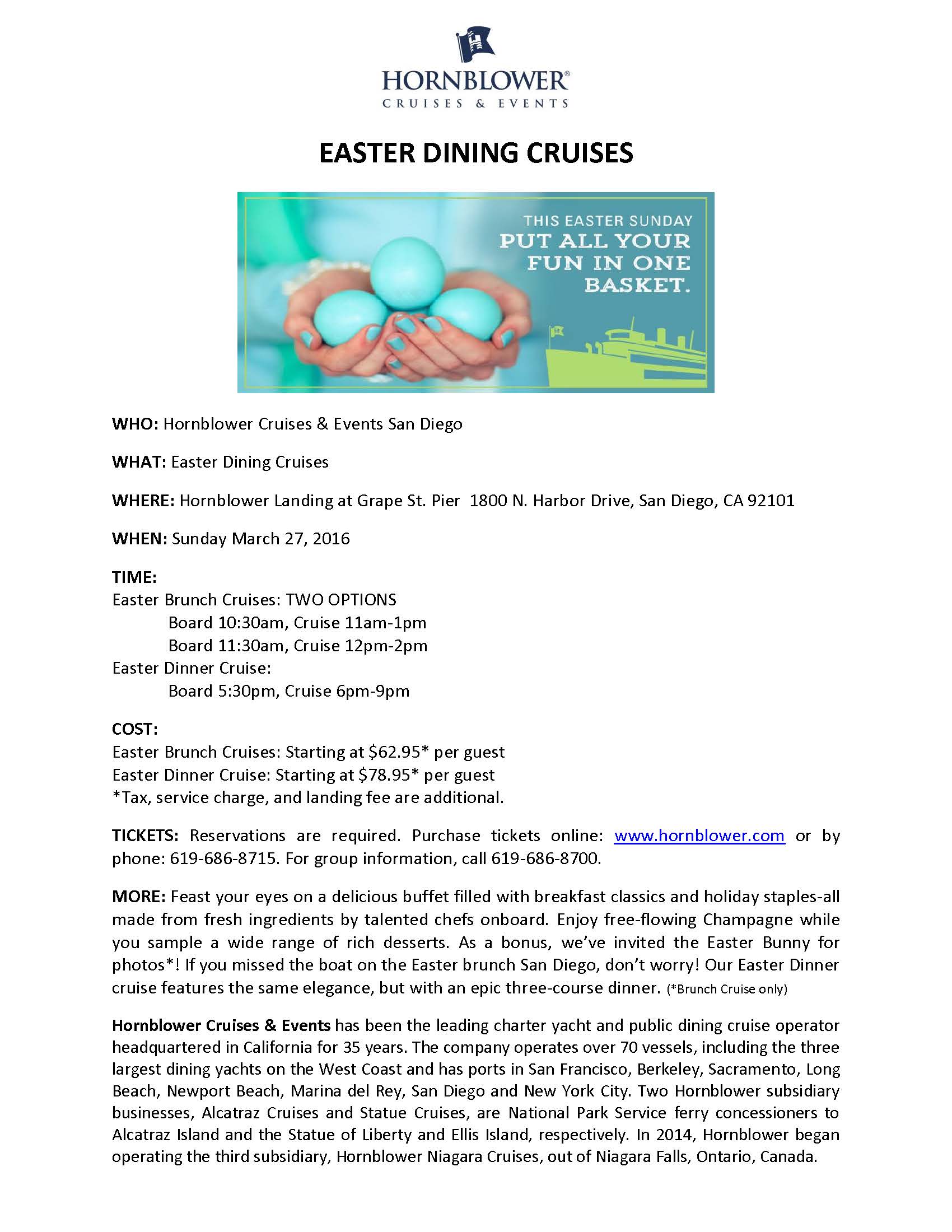 Easter Cruises 2016