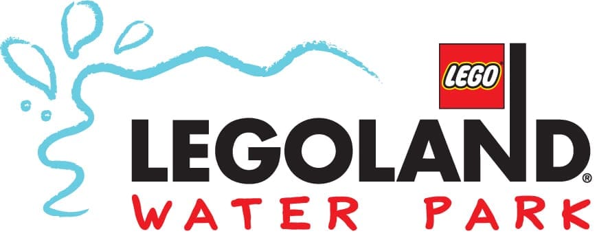 LEGOLAND California, Water Park, logo, raster, rasterized, web ready, RGB, JPG, JPEG, black logo, color, with water, blue water,