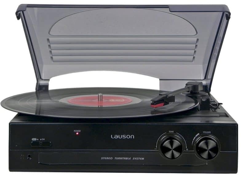 USB Vinyl-To-MP3 Record Player, 3 Speed, Stereo Built in Speakers, Belt-driven