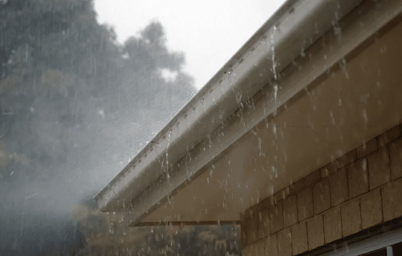 gutters and rain