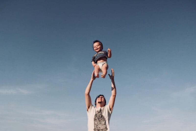 Baby in the air
