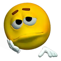 Sad yellow m&M