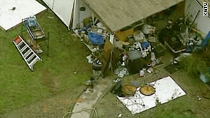 Escondido CA, bomb house belonging to george djura jakubec