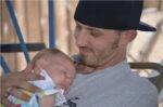 Man and a baby Happy Birthday