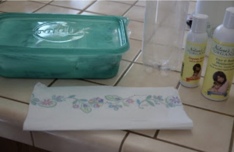 Container for baby wipes