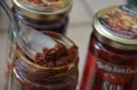 Sundried tomatoes in jar