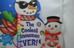 Snowman gift basket goodies