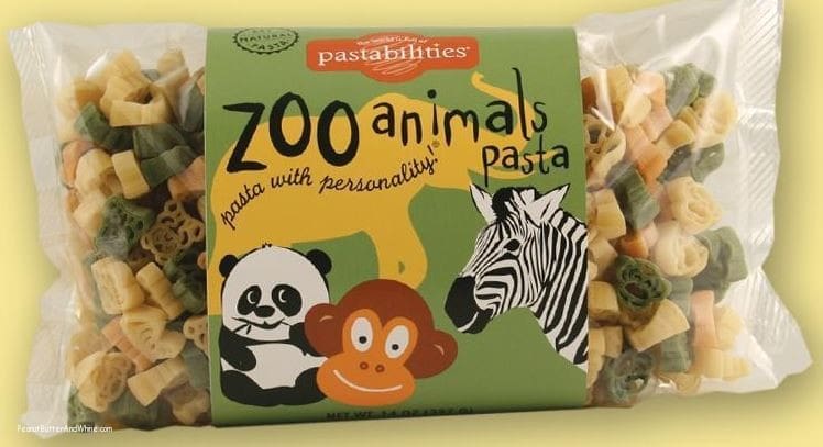 Pasta animal shapes