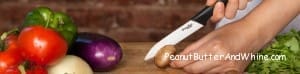 Woman chopping vegetables