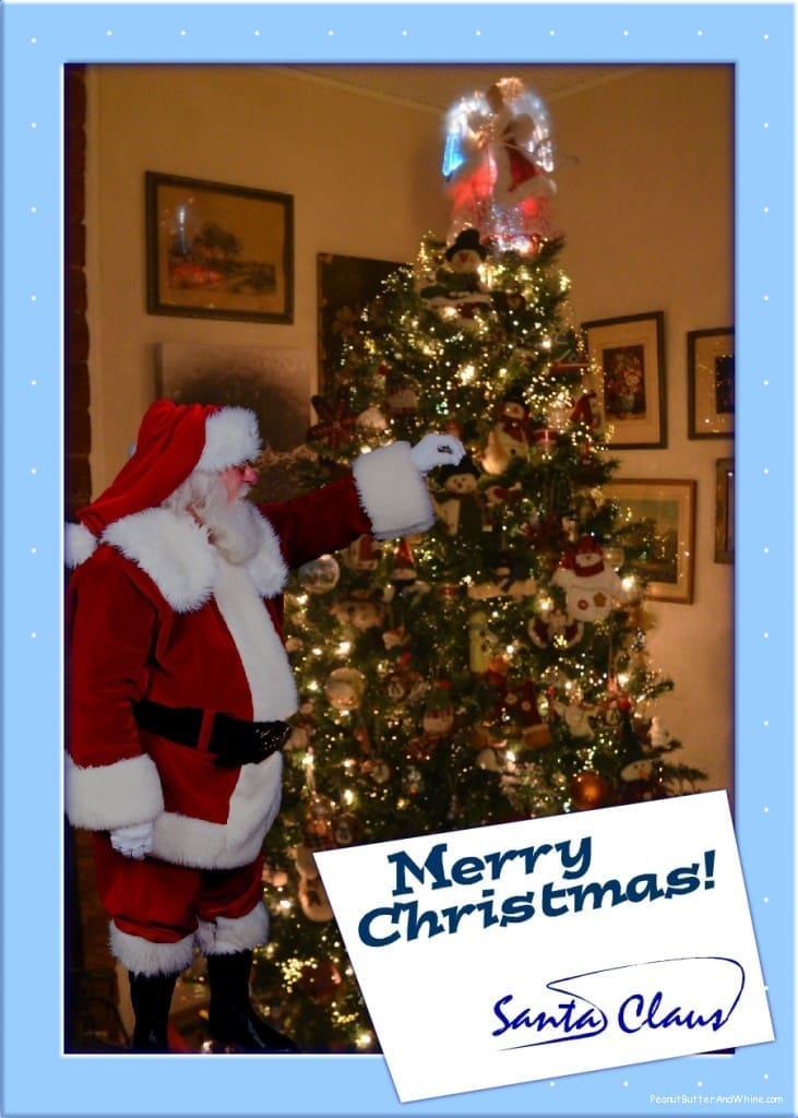 Win an iCaughtSanta photo. That's Santa in YOUR house!! Under Your Tree!! 9 winners
