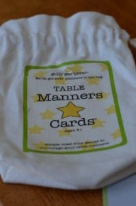 Golly Gee-pers! Table Manners Cards