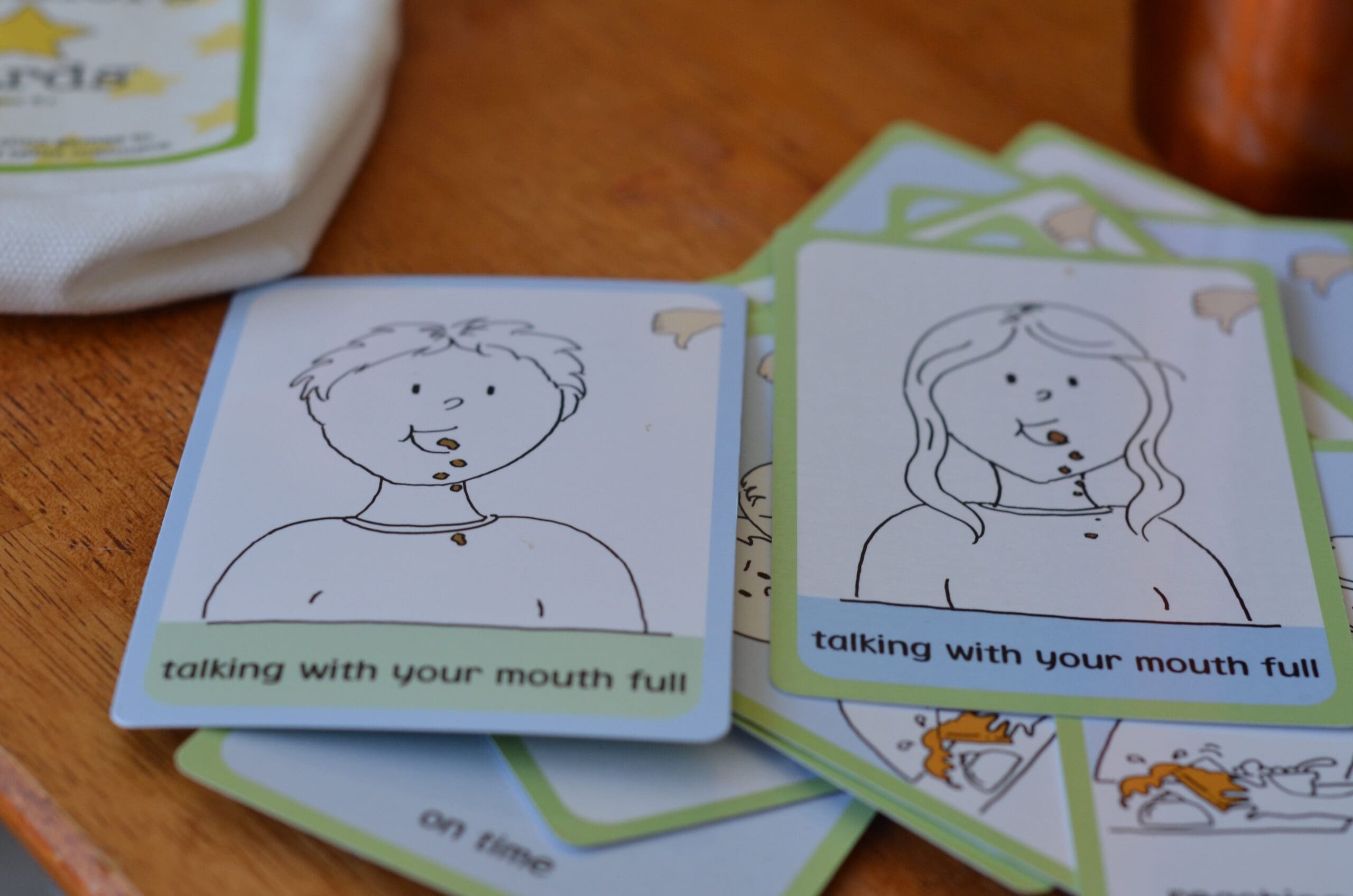 Golly Gee-pers! Table Manners Cards