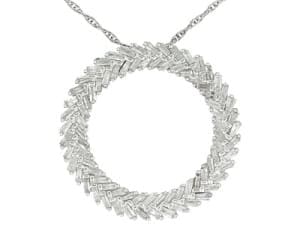 Diamond Rhodium Pendant