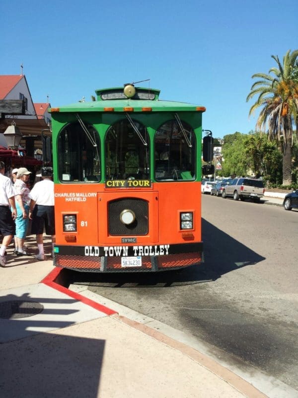 Trolley ride San Diego