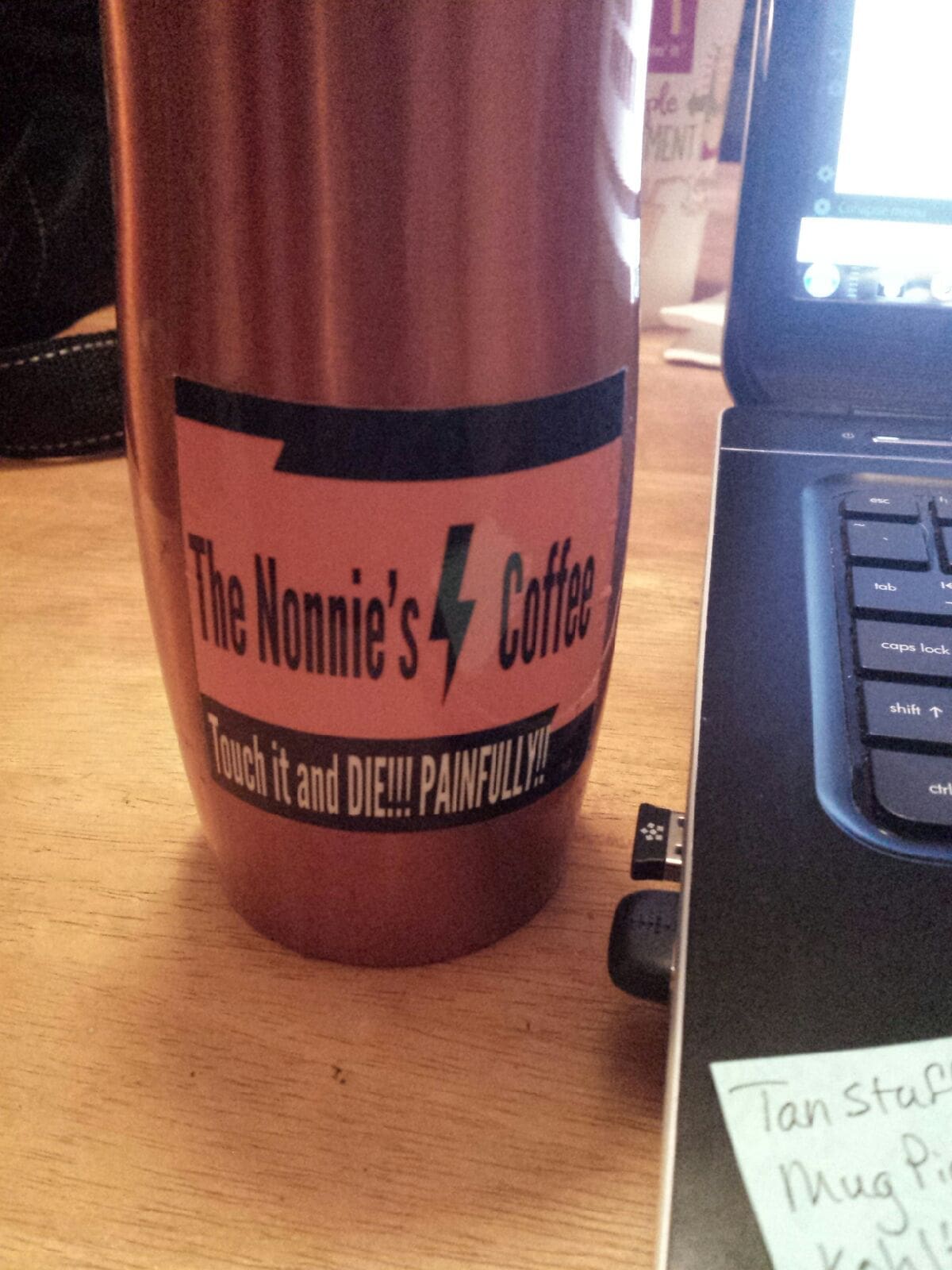 Funny coffee sticker