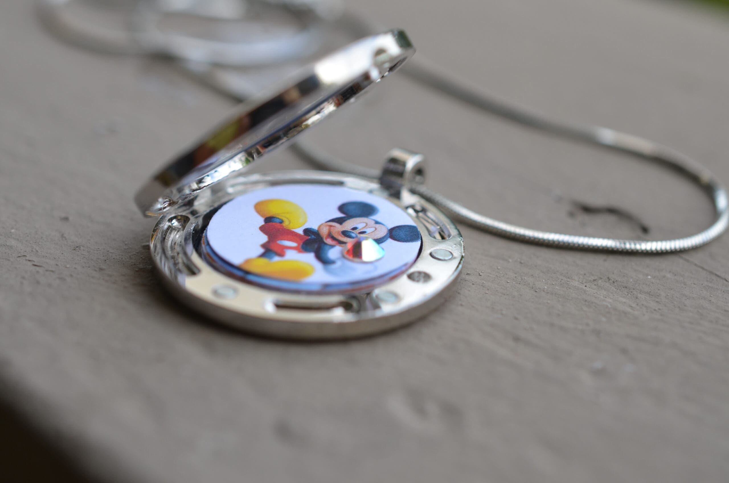 Tinseled Token Floating Locket Necklace