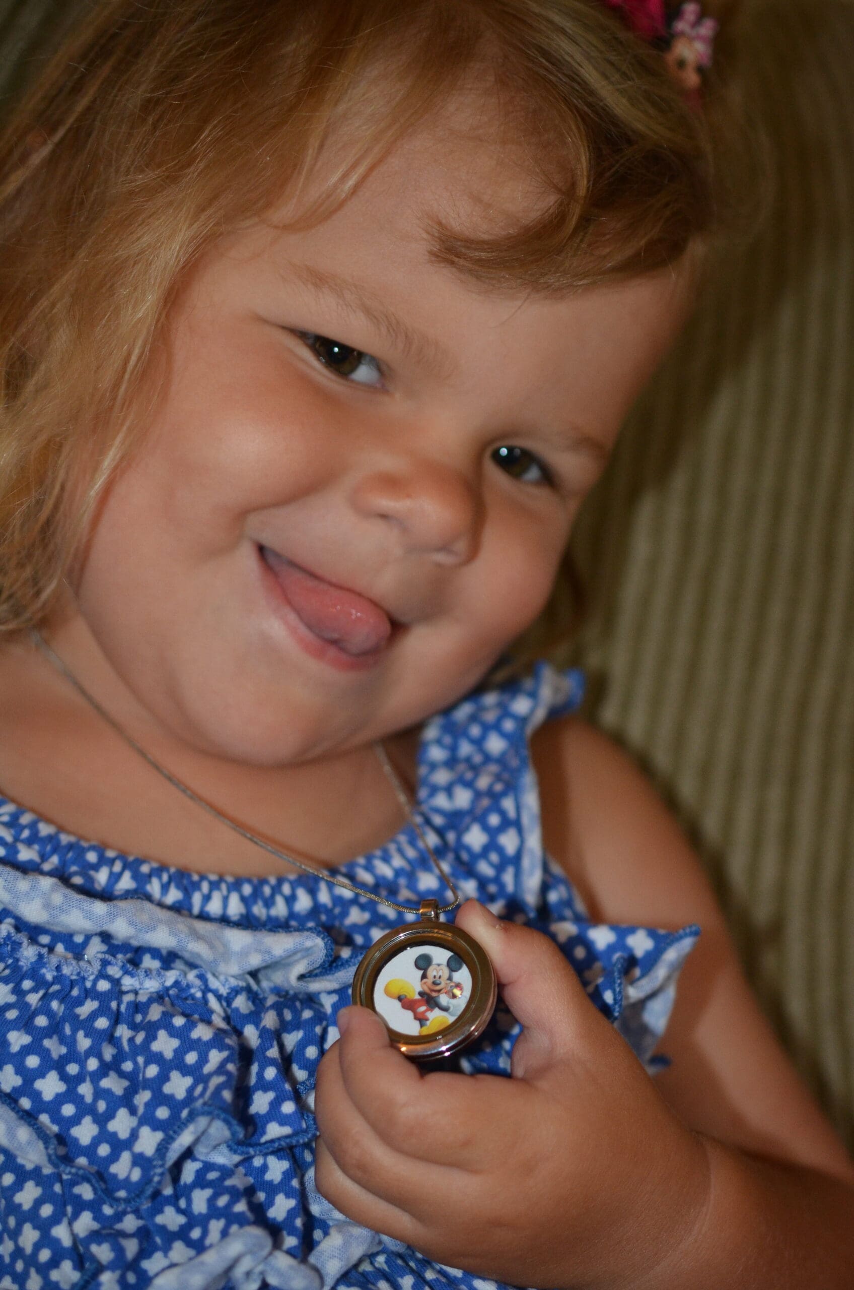 Tinseled Token Floating Locket Necklace
