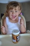 little girl and her Peanut Butter Crave