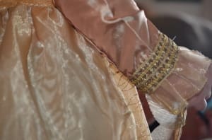 Little girl in Disney Princess costume