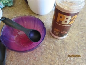 PB2 in bowl