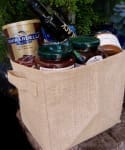 One Stop Shop for Everything Burlap storage basket