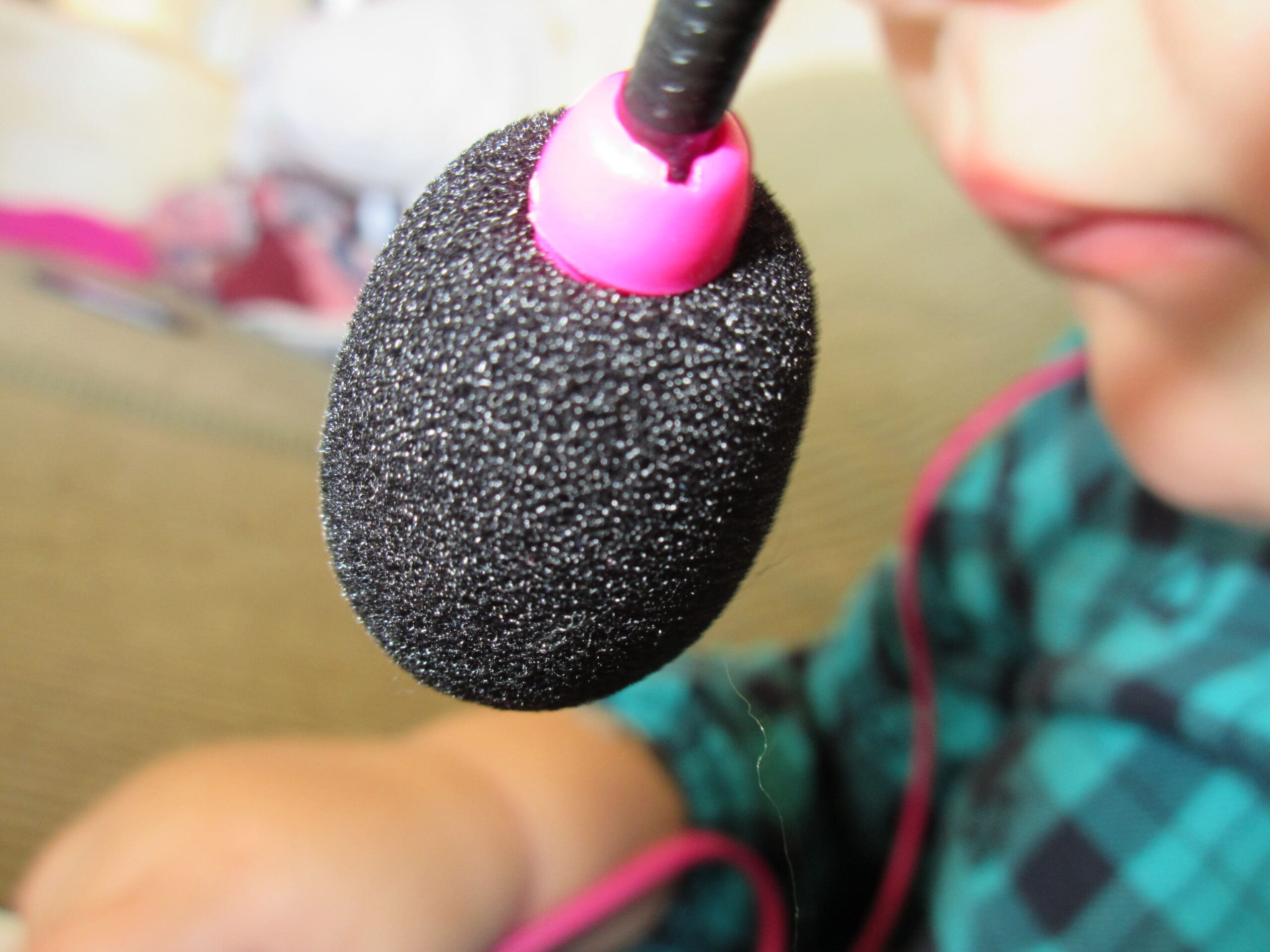 Little girl using her Kidz Gear Deluxe Headset