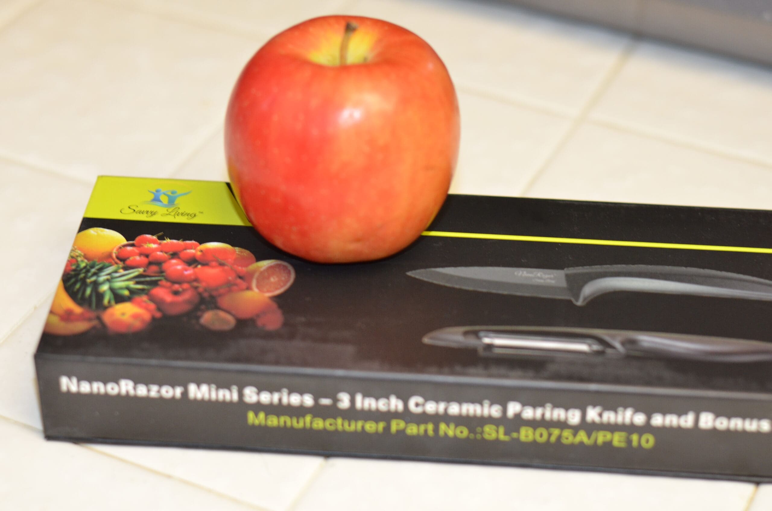 NanoRazor 3" Ceramic Paring Knife & Free Peeler