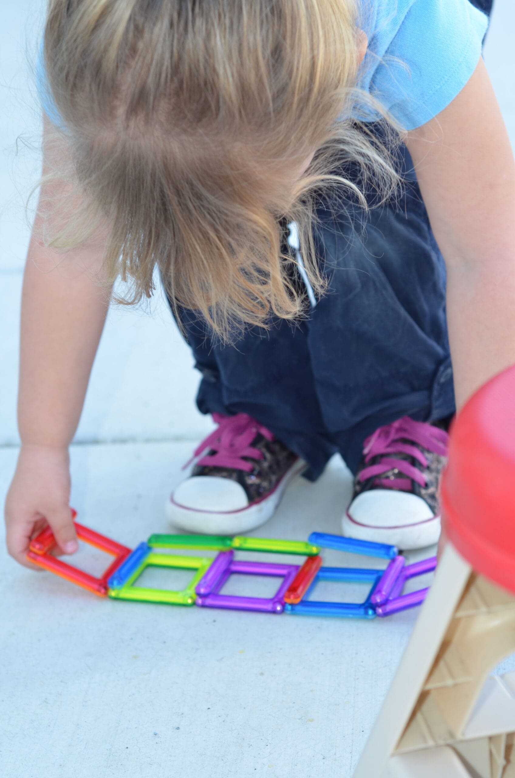 Little girl and her PowerClix Classic Creativity Set