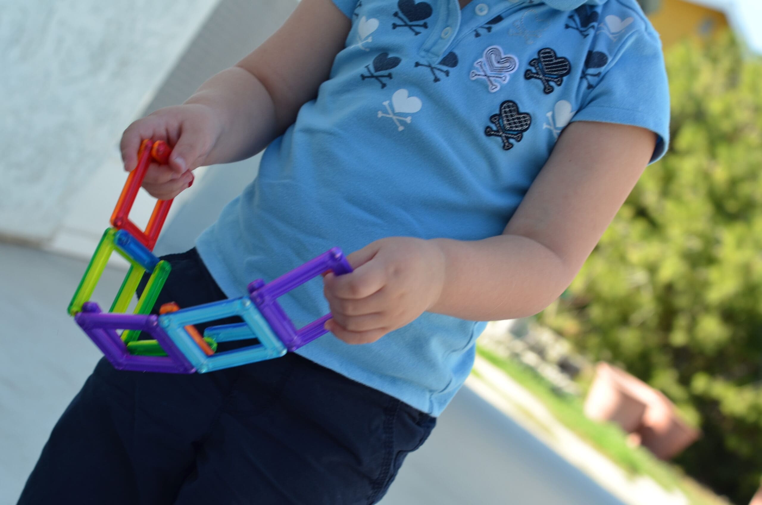 Little girl and her PowerClix Classic Creativity Set