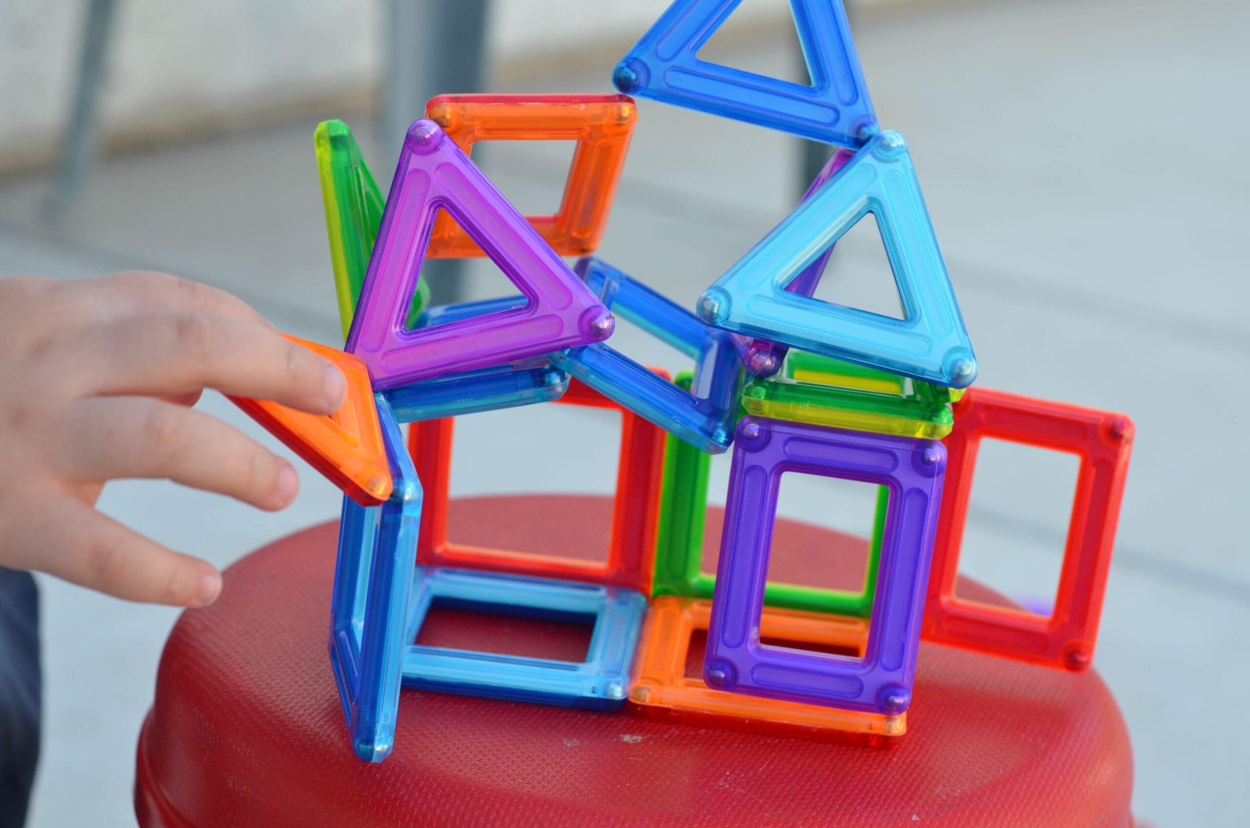 Little girl and her PowerClix Classic Creativity Set