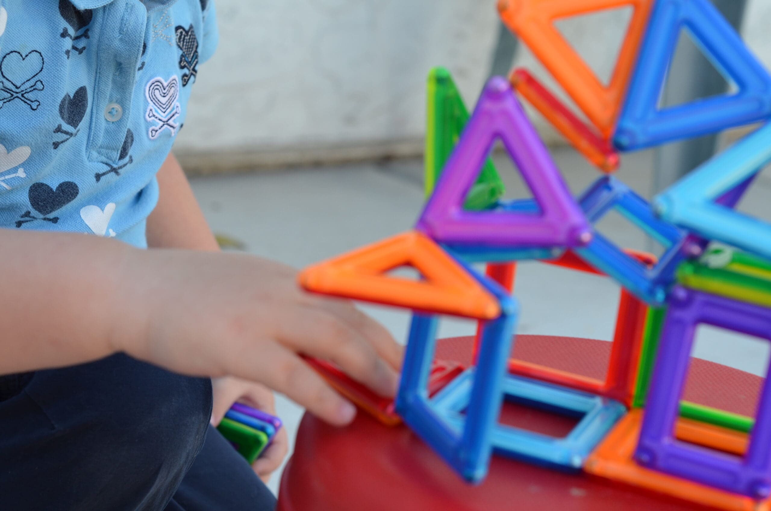 Little girl and her PowerClix Classic Creativity Set