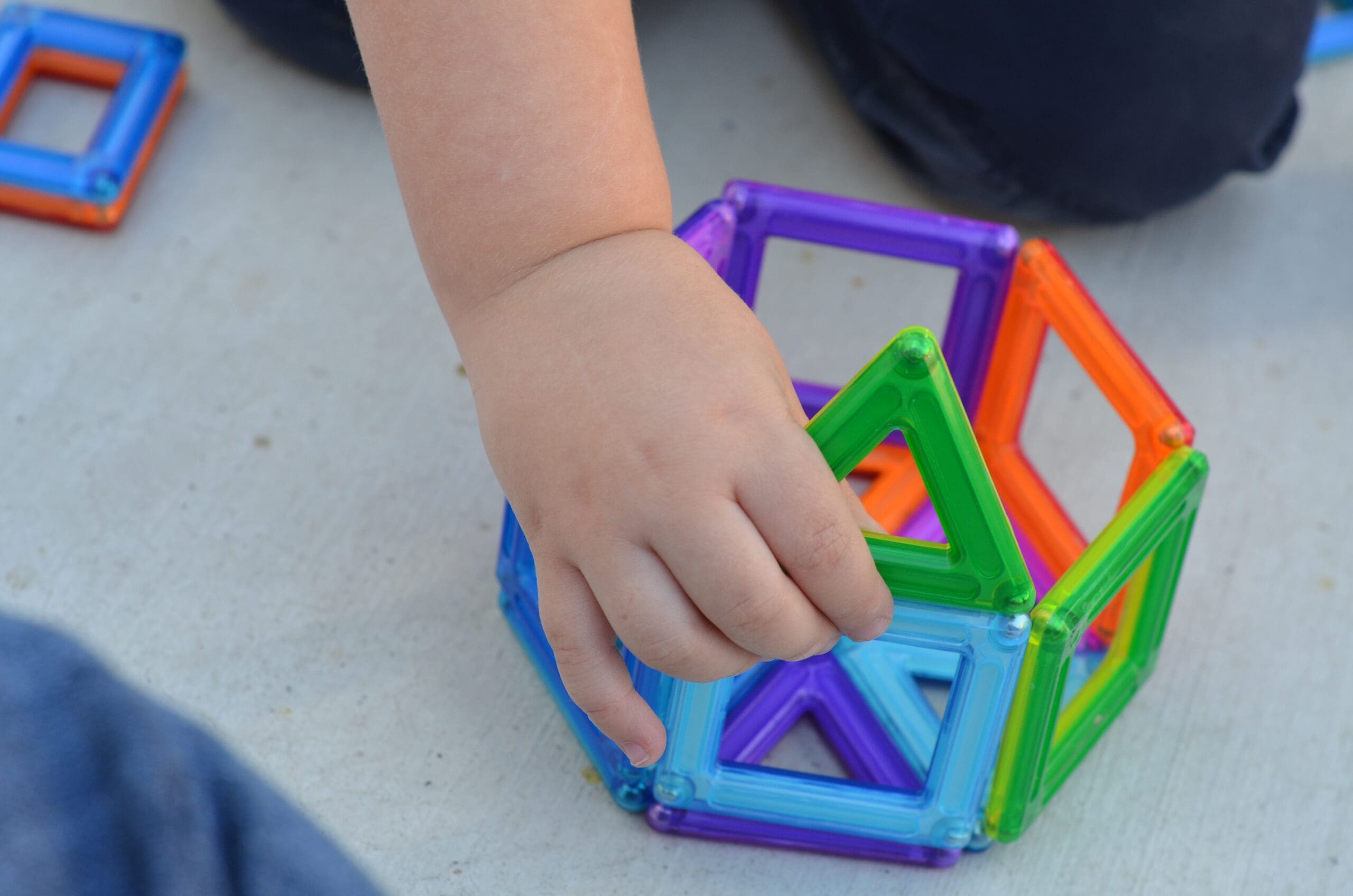 Little girl and her PowerClix Classic Creativity Set