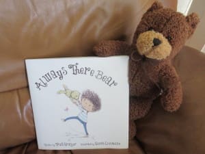 Bear book and teddy bear