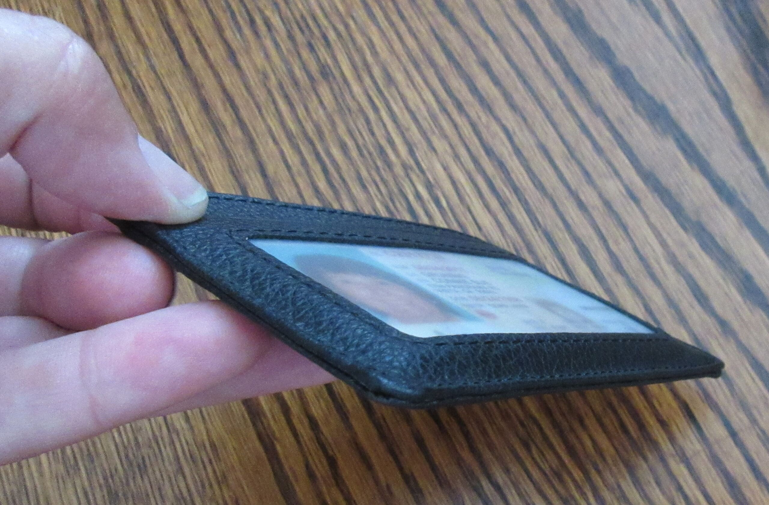 Kinzd® Super Slim Leather Card Wallet