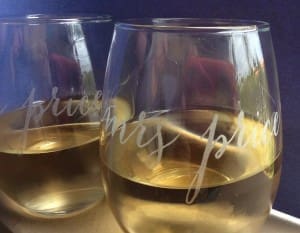 Engraved Stemless Wine Glasses