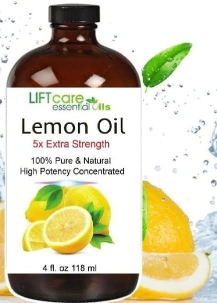 Lemon oil bottle