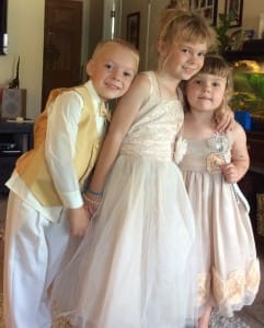 Wedding party kids