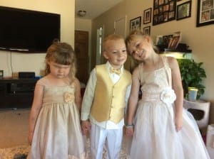 Wedding party kids