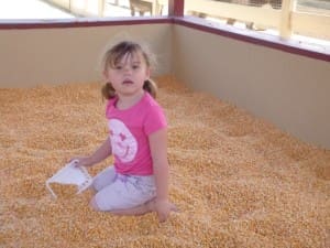 Little girl in corn