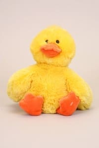 Yellow duck stuffed toy
