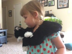 Scruffy Cat heating pad for kids