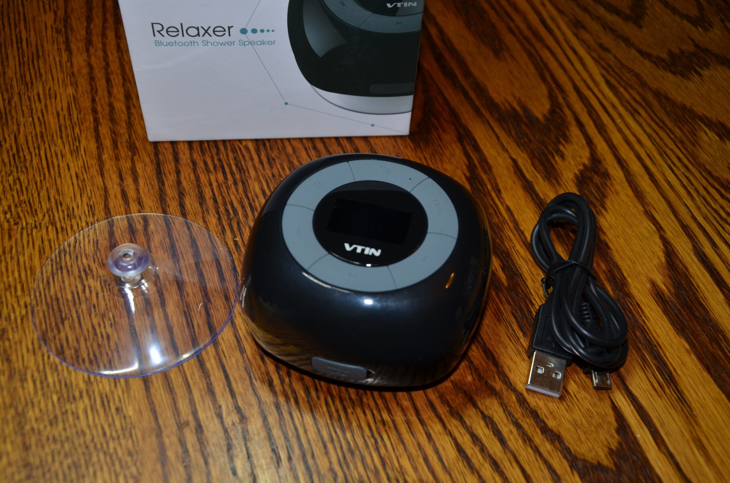 LED shower speaker