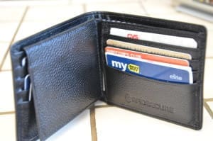 mans RFID blocking wallet
