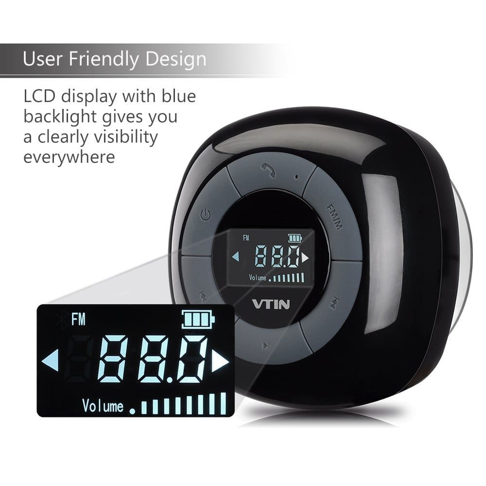 LED shower speaker