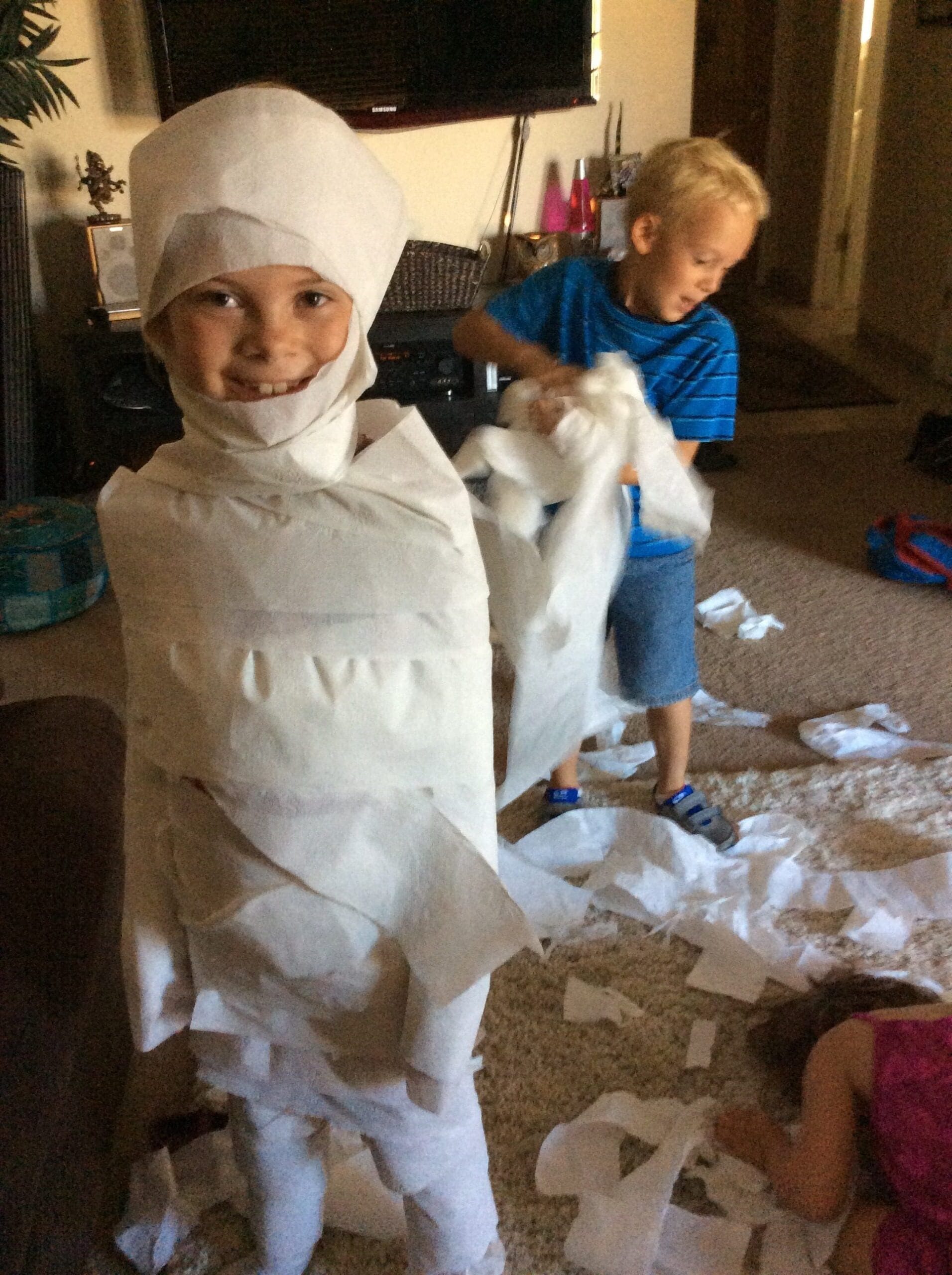 Toilet paper mummies