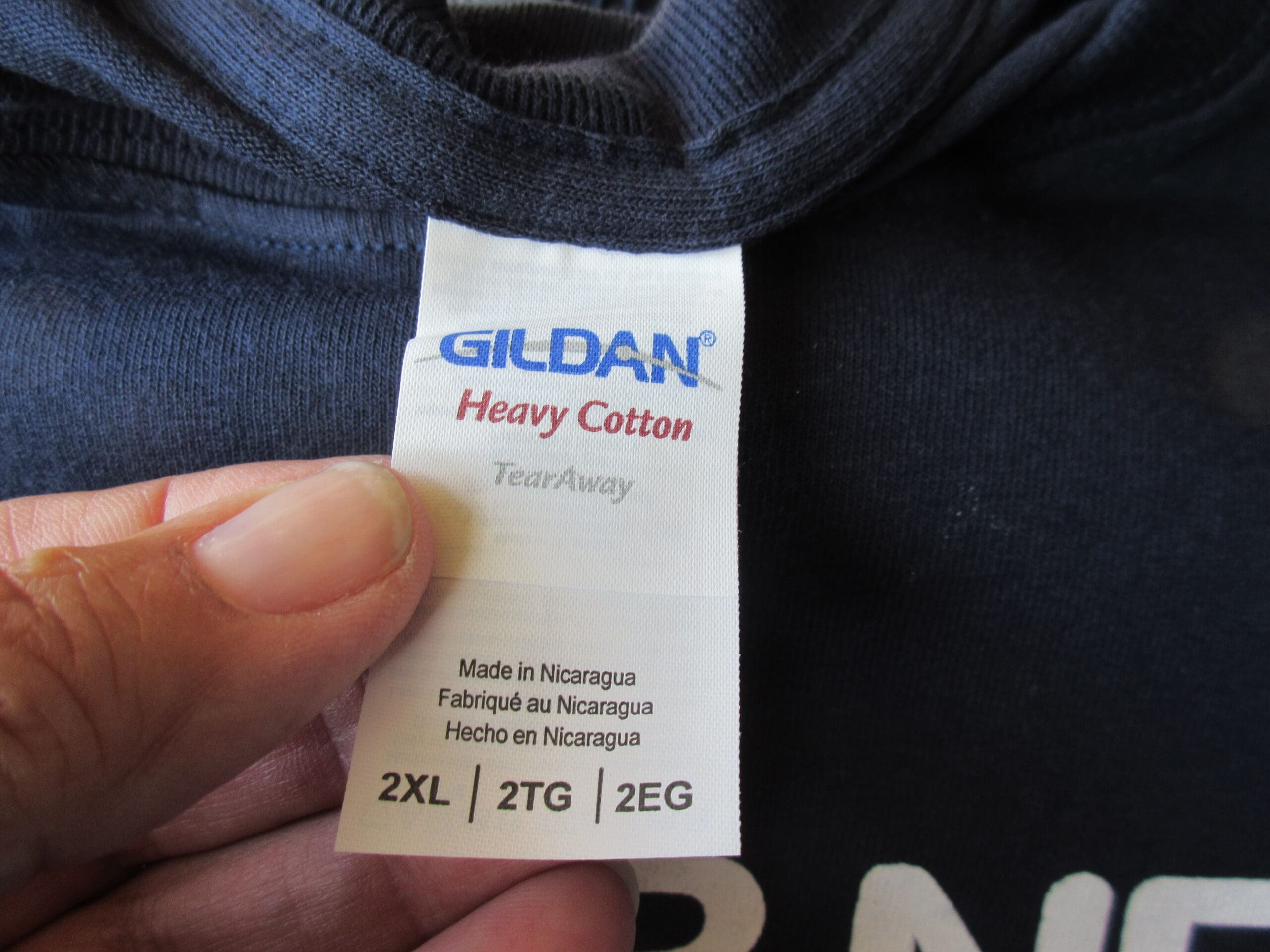 Tshirt tag