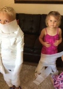 toilet paper mummy