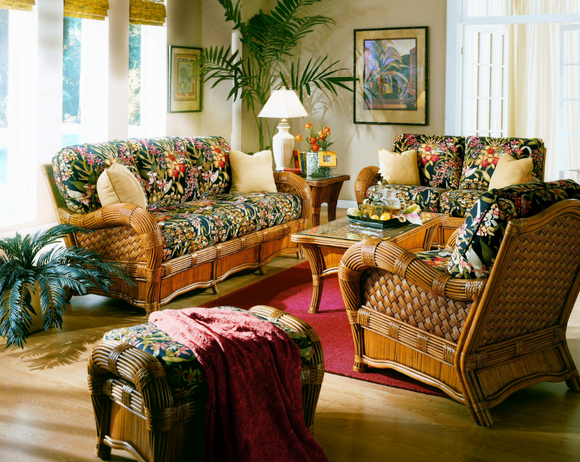 rattan living room set